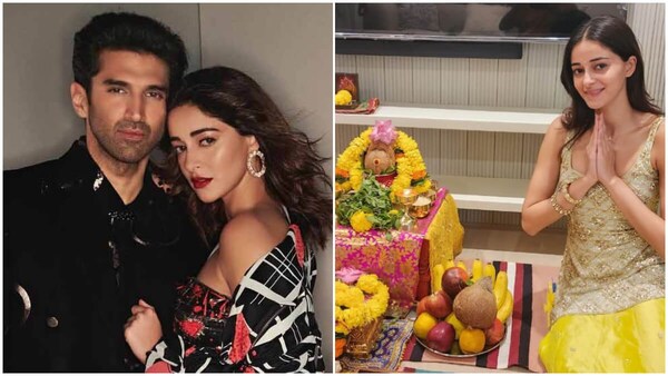 After Koffee With Karan 8, Ananya Panday makes it official with Aditya Roy Kapur? Actress performs puja at her 'own' house on Dhanteras