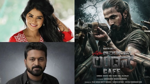 Megha Shetty and Kaveesh Shetty come together for the intriguing pan-India film 'After Operation London Cafe', Rishab Shetty launches the title poster