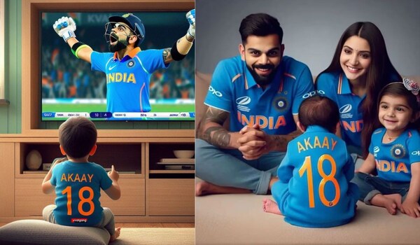 Anushka Sharma and Virat Kohli's AI-generated photographs with their newborn son Akaay go viral!