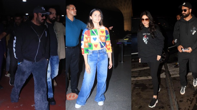 Aishwarya Rai Bachchan and Sara Ali Khan return to Mumbai after walking in dazzling attires on the red carpet at Cannes 2023