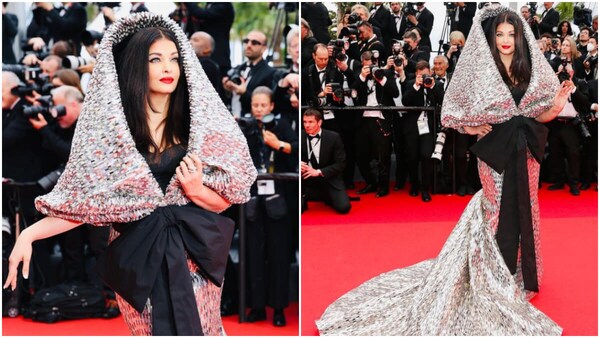 Aishwarya Rai Bachchan’s Cannes look gives way to a hilarious meme fest; netizens compare her outfit to foil paper