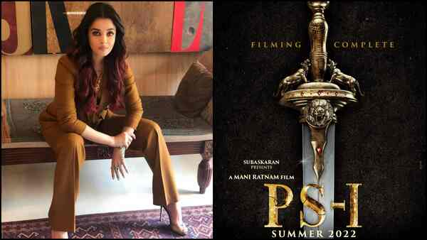 Aishwarya Rai Bachchan announces Mani Ratnam's Ponniyin Selvan wrap with an intriguing poster