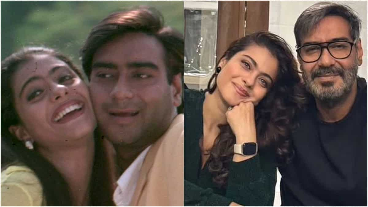 27 Years Of Ishq: Ajay Devgn Drops Then And Now Pics With Kajol To ...