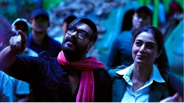 As Tabu & Ajay Devgn wrap Bholaa, the actress leaves an interesting note for her co-star