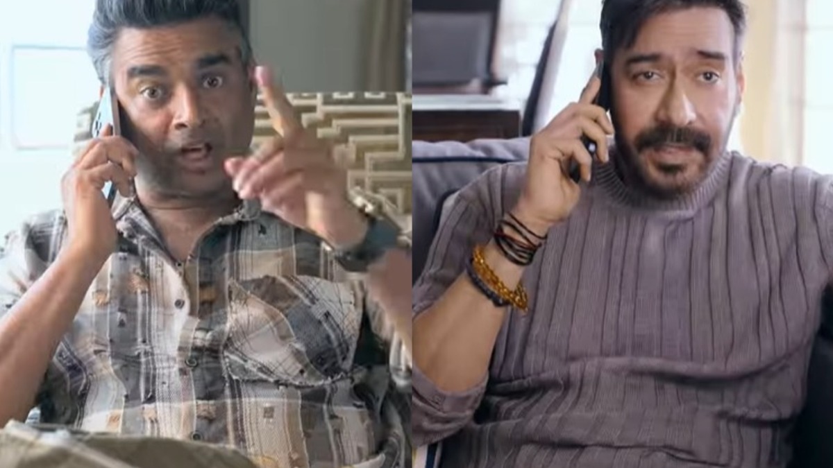Ajay Devgn-R Madhavan's Shaitaan and De De Pyaar De 2 crossover is the coolest thing on the internet currently | Watch