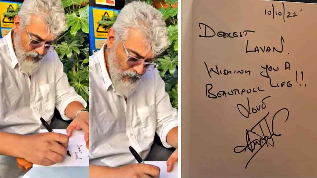 Ajith Kumar's birthday wishes to a fan takes social media by storm; photo and video go viral on Twitter