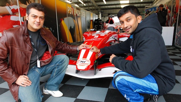 Ajith Kumar and Narain Karthikeyan | Pic: @narainracing