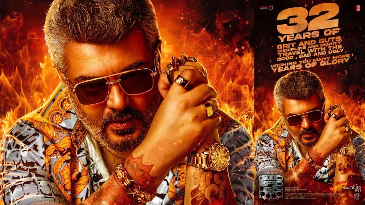 Ajith Kumar completes 32 years in films: Good Bad Ugly team reveals a new poster