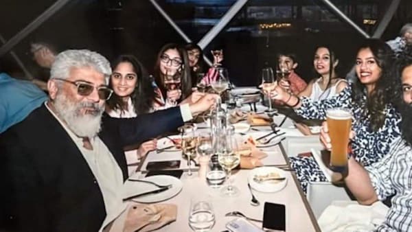 Picture of Ajith dining with his family in Paris goes viral