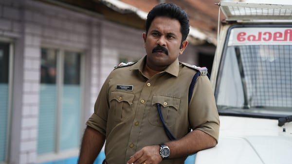 Aju Varghese in a still from Kerala Crime Files