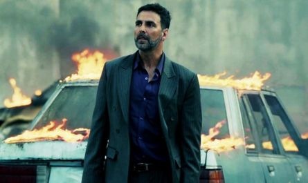 In this film, Akshay Kumar plays the role of an expatriate business who views himself as more _______ than Indian. Fill in the blank.