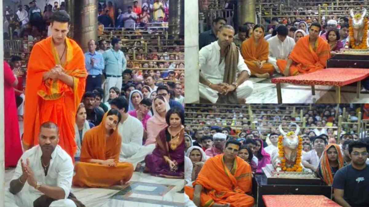 Akshay Kumar offers prayers at Ujjain temple on his birthday in a traditional attire; watch video