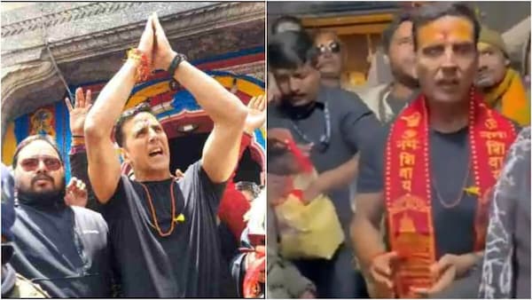Akshay Kumar visits Kedarnath, chants Har Har Mahadev, greets fans