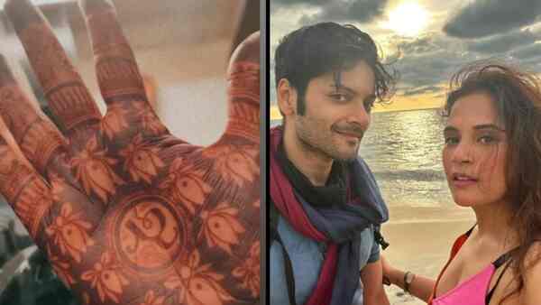 Ahead of her wedding to Ali Fazal, Richa Chadha gives a glimpse of her delightful Mehendi