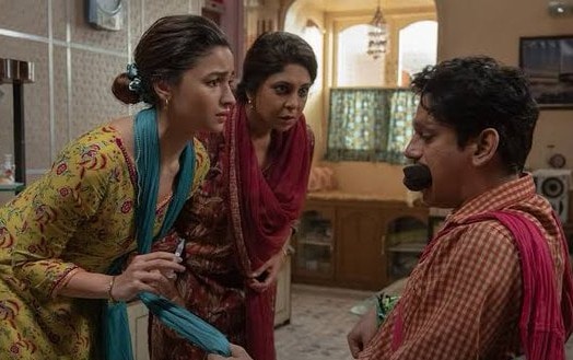 Alia Bhatt and Shefali Shah in a still from Darlings produced by Alia