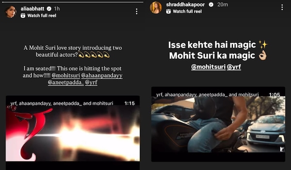 Alia Bhatt and Shraddha Kapoor via Instagram Stories