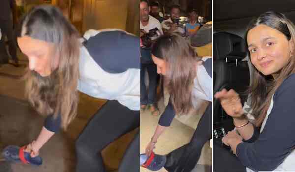 Watch video: Alia Bhatt asks, 'Ye chappal kiska hai?' as she picks up a pap's footwear, her gesture wins the internet