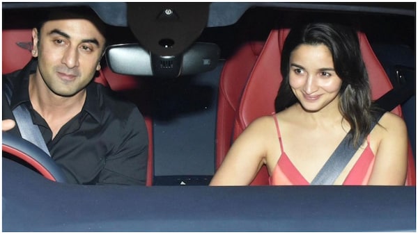 Ranbir Kapoor drives his new car in Mumbai with Alia Bhatt seated next to him – Watch them smile