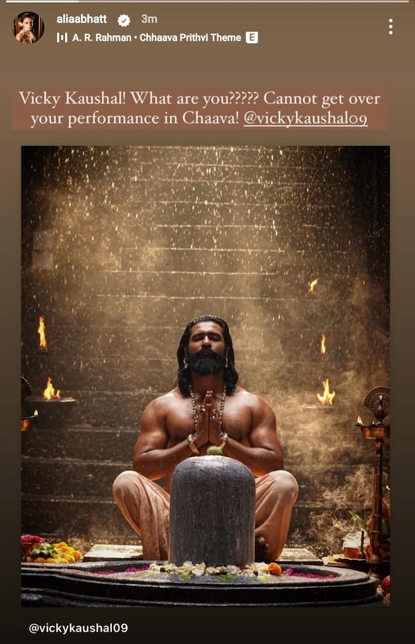 Alia Bhatt reviews Chhaava
