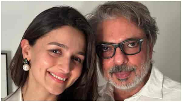 Gangubai Kathiawadi turns one: Sanjay Leela Bhansali and Alia Bhatt pose for a 'Ganguwali safed' photo