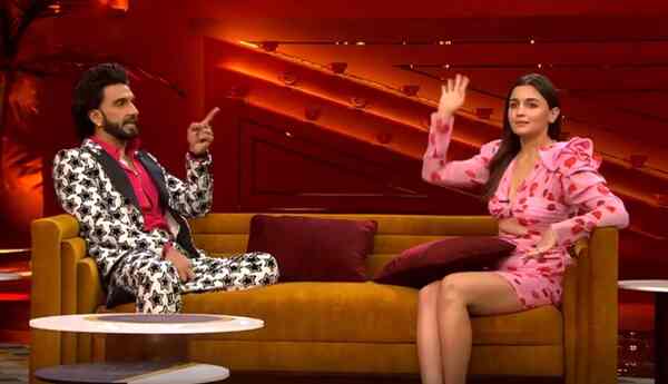 Koffee with Karan 7 episode 1: Ranveer Singh says Alia Bhatt is 'dost ke naam par Kalank'