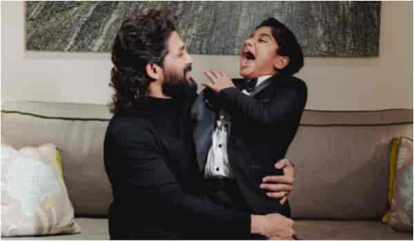 Allu Arjun radiates father-son bonding in a new picture with son Ayaan during cousin's wedding celebrations, Fans react