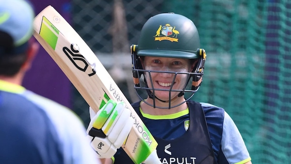 Alyssa Healy in practice session, preparing for her return to action against India in semis.