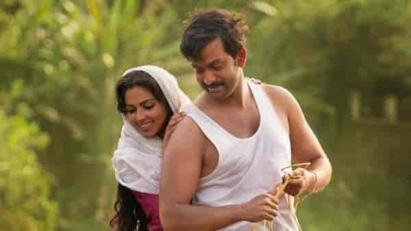 Amala Paul and Prithviraj Sukumaran in Aadujeevitham