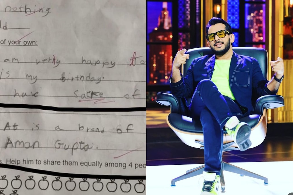 The Shark Tank Effect': Aman Gupta shares a child's hilarious answer about him in an exam