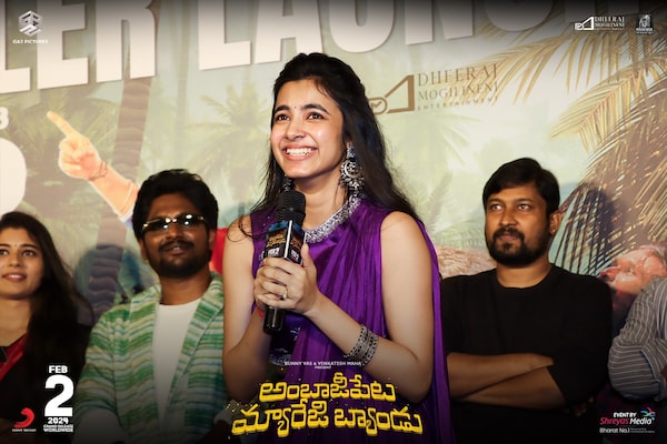 Actress Shivani Nagaram at the pre-release event