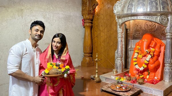 Ganesh Chaturthi: Amrita Rao and RJ Anmol revisit Bal Ganesh temple, reveal they had prayed for a baby in 2018