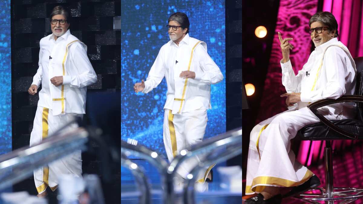 Kaun Banega Crorepati 15: Amitabh Bachchan Runs Wearing A ‘veshti’ On ...