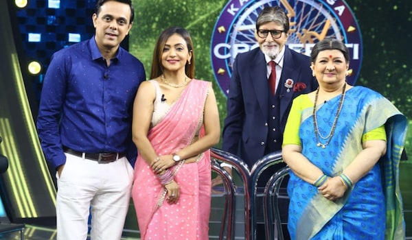 Kaun Banega Crorepati 15: Sumeet Raghavan, Pariva Pranati and Bharati Achrekar of Wagle Ki Duniya grace the Amitabh Bachchan hosted show