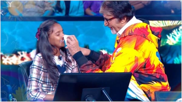 KBC 16: Amitabh Bachchan's gesture as a true gentleman wins hearts when a young contestant gets emotional talking about her brother | Watch