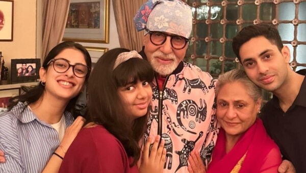 Amitabh Bachchan turns 81: Navya Naveli Nanda shares adorable family moments with Jaya Bachchan, Agastya Nanda, Aaradhya Bachchan