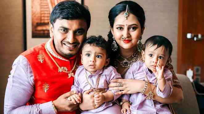 All the stars at the namakarana of Amulya's twins