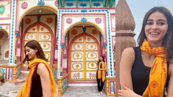 In Pics: Ananya Panday’s divine time in Mathura