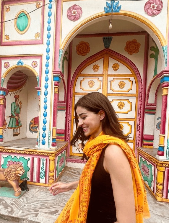 Ananya Panday strolling the streets of Mathura