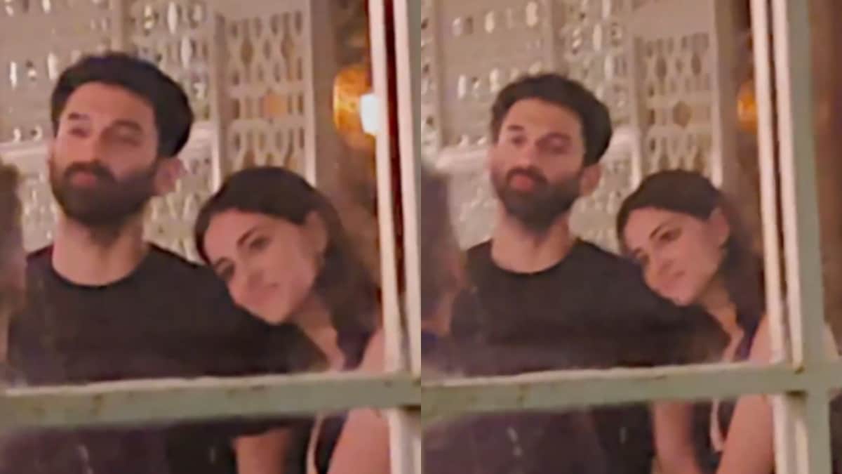 Viral video | Ananya Panday gets romantic with Aditya Roy Kapur on date night, leans her head on his shoulder