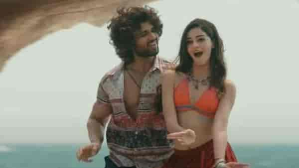 Ananya Panday with Vijay Deverakonda in a still from Liger