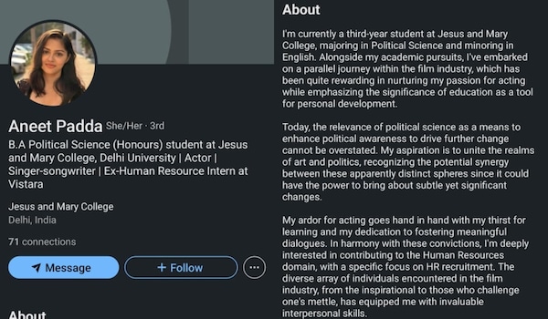 Aneet Padda's LinkedIn profile