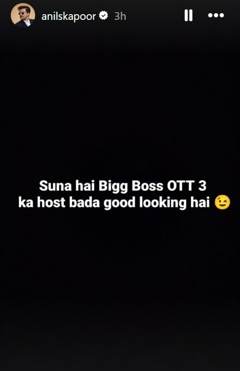 Anil Kapoor's Instagram story