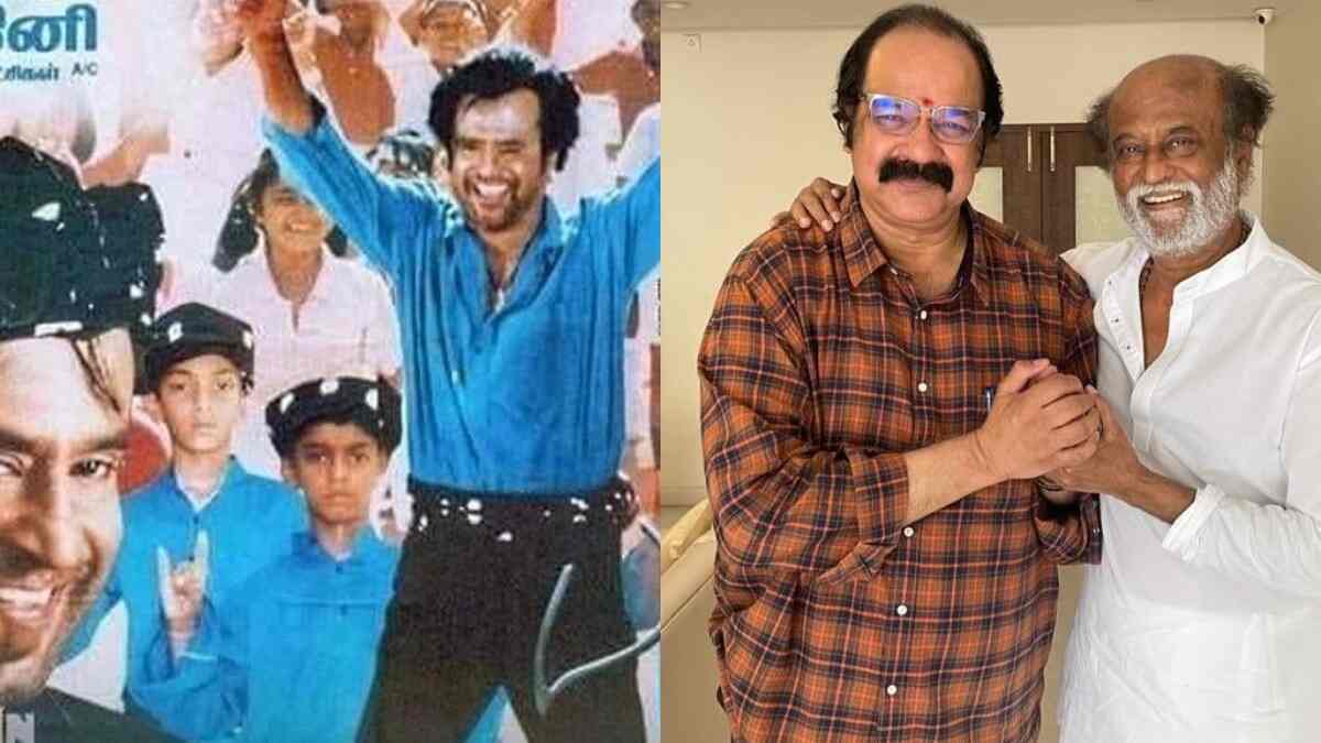 Anirudh's appearance in Superstar Rajinikanth's Baba poster takes the internet by storm