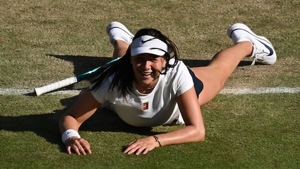 Anisimova celebrates her super special turnaround.