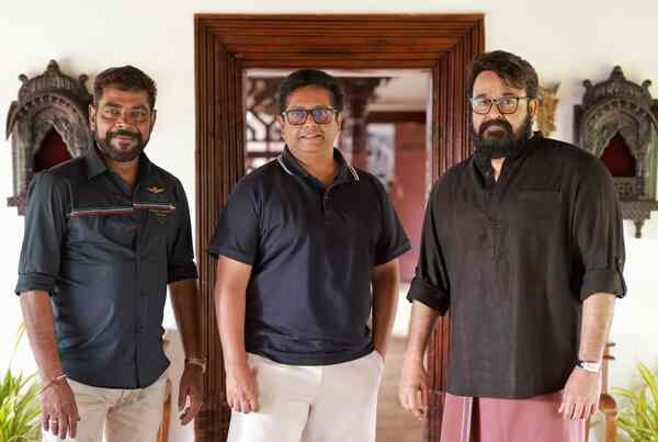 Antony Perumbavoor, Jeethu Joseph and Mohanlal