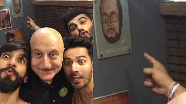 Anupam Kher shares throwback pic ft. Varun Dhawan, Ranveer Singh, Arjun Kapoor; netizens wonder if Padosan remake is in the making