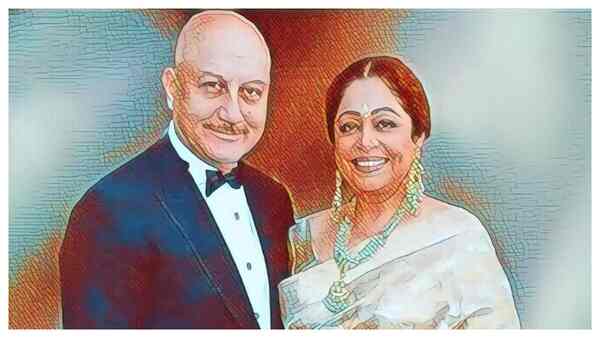 Anupam Kher wishes wife Kirron Kher on their 38th anniversary with a beautiful picture: Many more years of togetherness