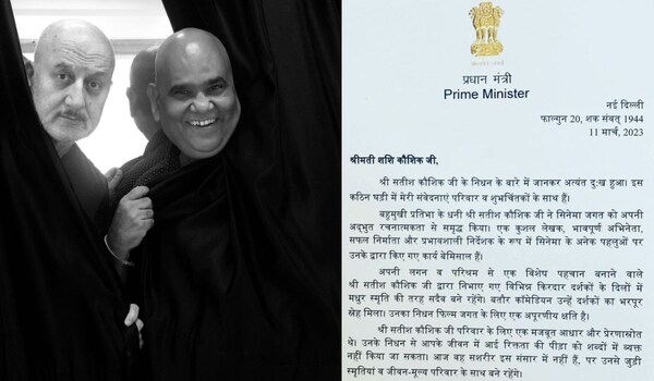 Anupam Kher shares Prime Minster Narendra Modi’s condolence letter to late Satish Kaushik's wife