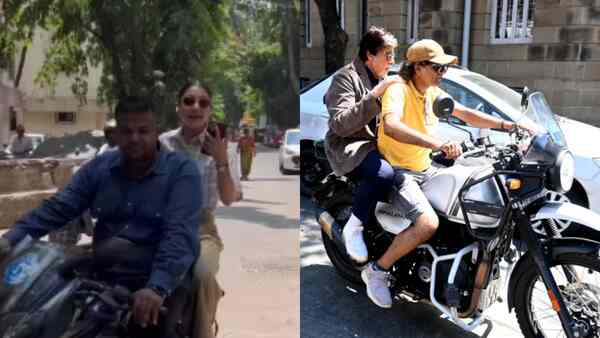 After Amitabh Bachchan, Anushka Sharma takes a bike ride without a helmet, netizens in splits