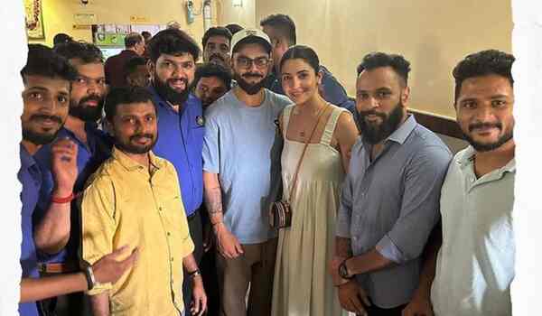 UNSEEN PICS: Anushka Sharma and her husband Virat Kohli pose with restaurant staff in Bengaluru